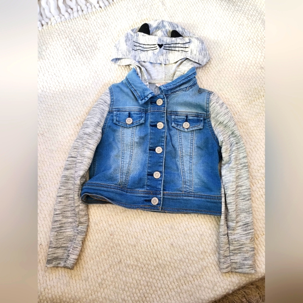 Cat button-up lightweight jacket